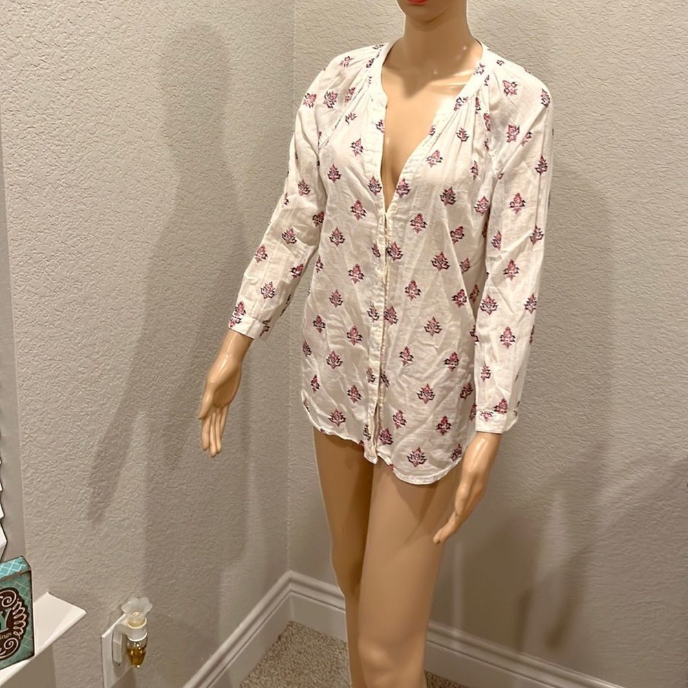 Vintage Paige button down patterned shirt
